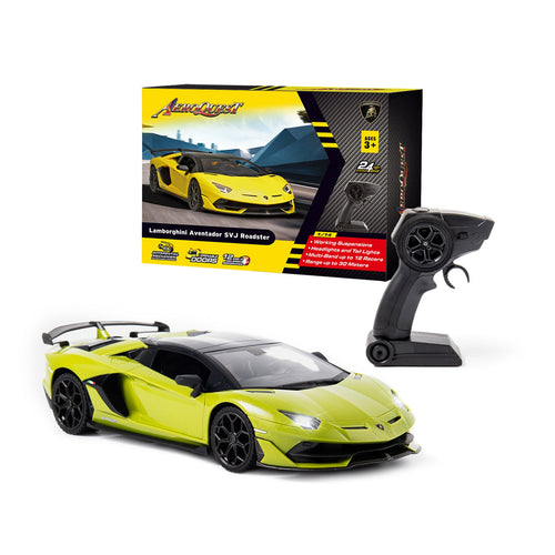AEROQUEST 1:14 2.4GHz R/C High Speed Licensed Lamborghini Aventador SVJ Roadster